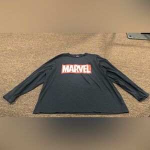 EUC! Marvel Amazon Essentials XL Men's Black Long Sleeve Tee Shirt